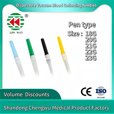 18g / 20g / 21g / 22g / 23g Factory Cijena visokog kvaliteta Medicinski jednokratni olovci Tip vakuumske za sakupljanje krvi